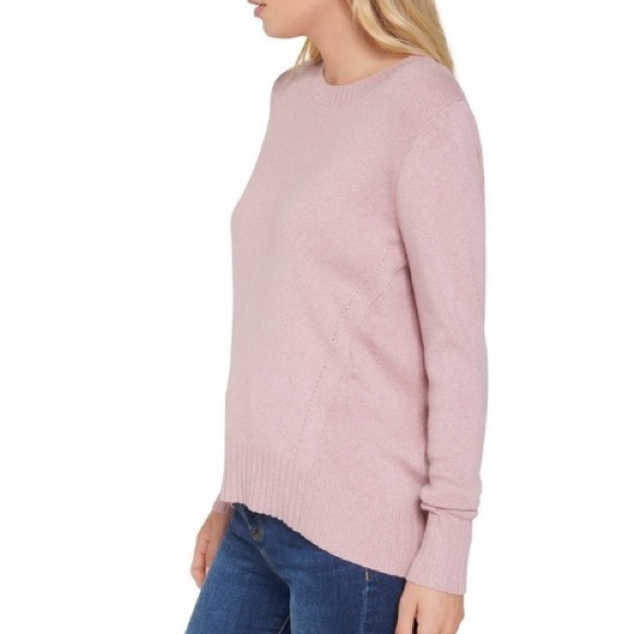Ribbed Hem Sweater Pink - Picture 3 of 3